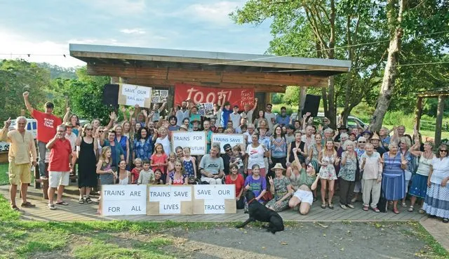 Trains on Our Tracks Protest Rally.