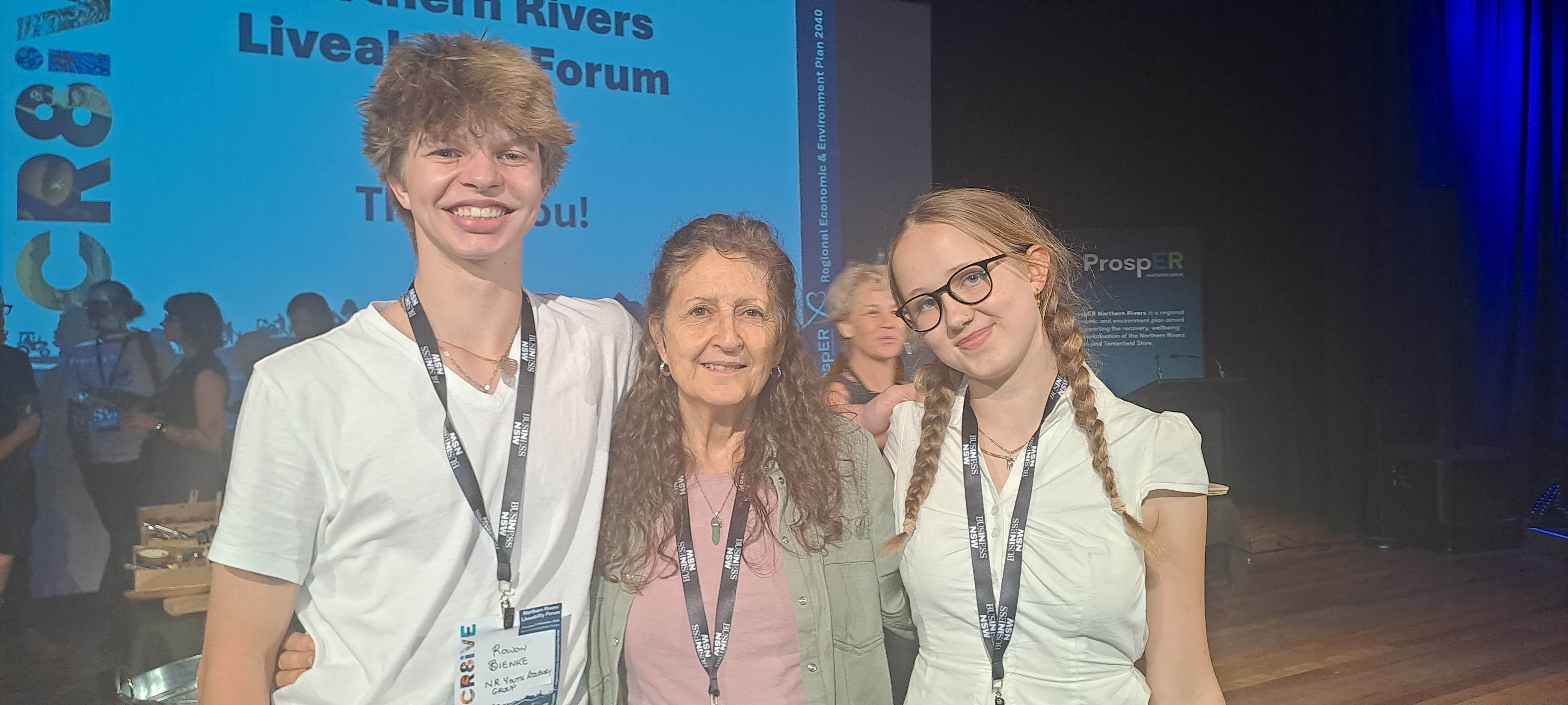 Lydia Kindred, Rowan Bienke, and Sabine Roche at the Liveability Forum